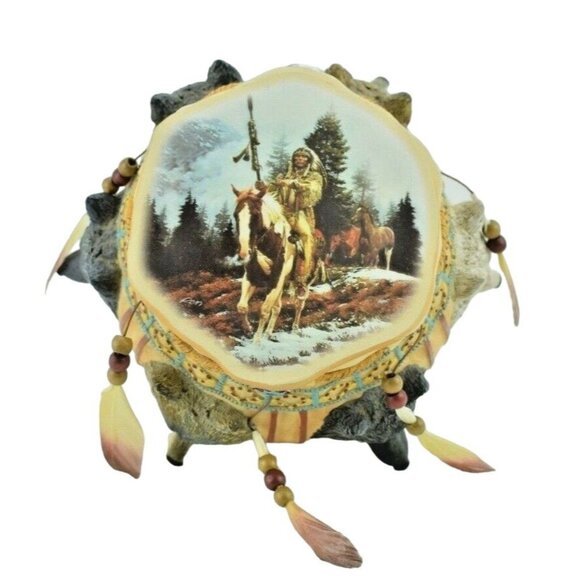 Bradford Exchange Other - Bradford Exchange Spirit of the Wolf Sacred Keepsake Box (2005)